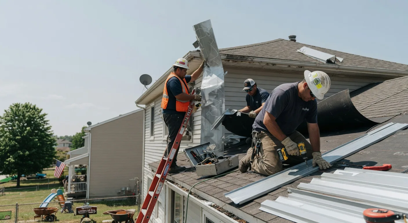 Storm Damage Metal Roof Repair in Sagamore Beach, MA